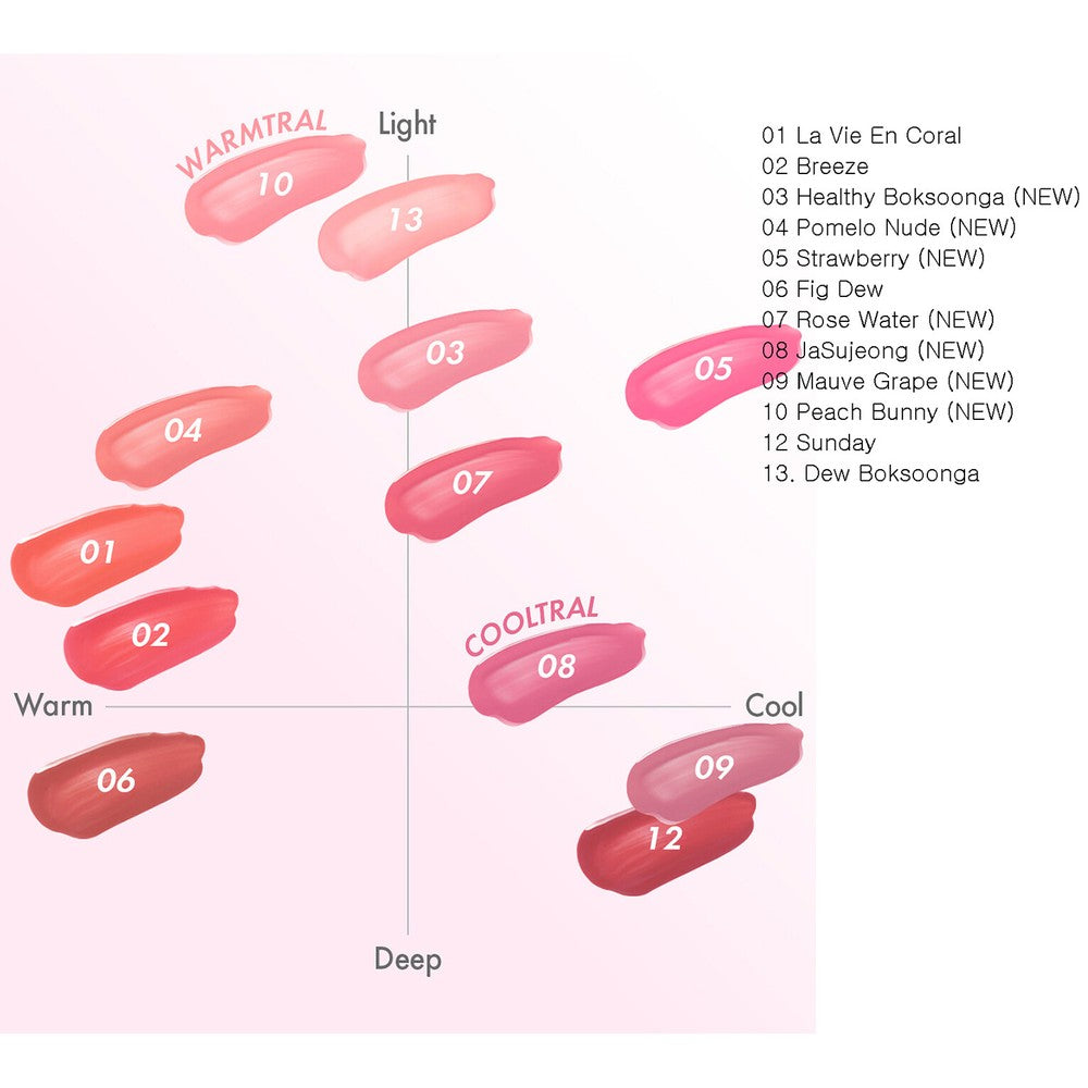 AMUSE Dew Tint 4g 13 nyanser