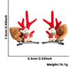 Christmas Hair Stylish Accessories With Cute Plush Antlers And Festive Decorations Women For