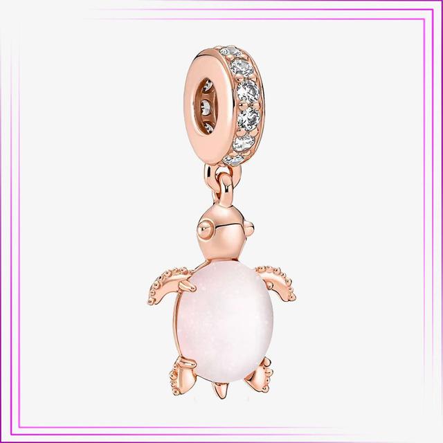 925 Sterling Sølv Hjerte Blomst Luftballong Flamingo Rosa Sjarm Plata De Ley Bil Katt Perle DIY For Originalt Armbånd Smykker