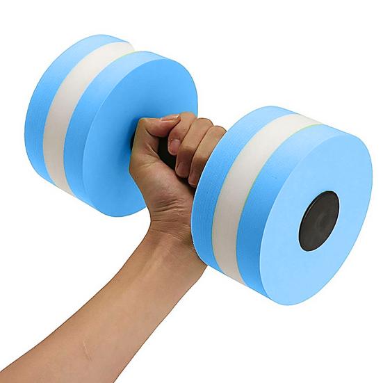 Water Dumbbell High Density EVA Foam Pool Weight Women Water Aerobic Weight Loss Floating Exercise Dumbbell Aqua Fitness Barbell