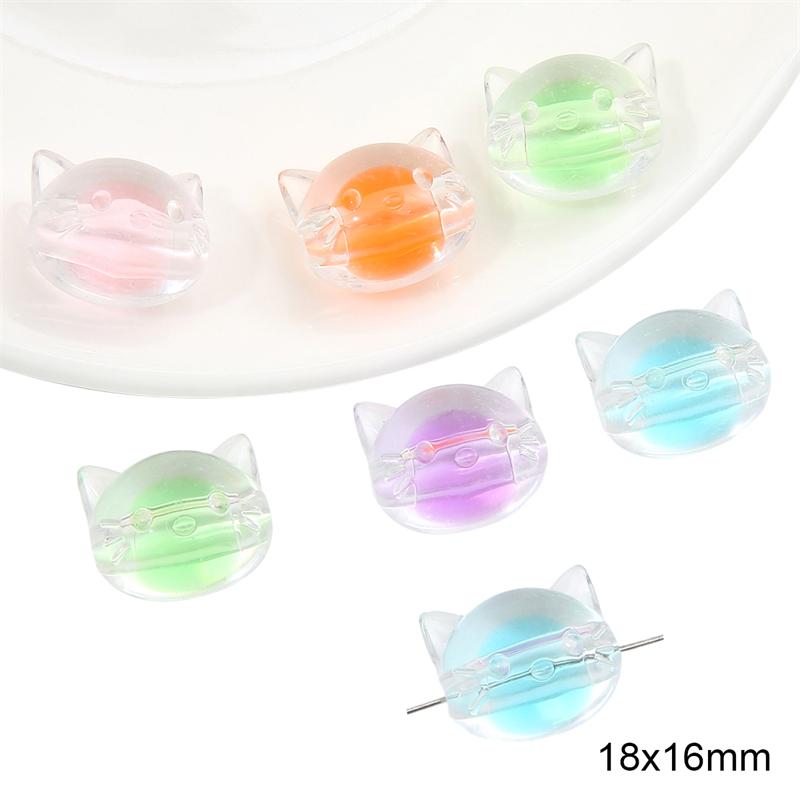Acrylic Candy Beads Loose Spacer Beads for DIY Jewelry 10pcs
