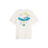 Puma X Ripndip Kollaboration Katzenmuster Gedrucktes Logo Gerades Lockeres Rundhals Buchstaben Bequemes American Vintage Schulterärmel T-Shirt 622196-65