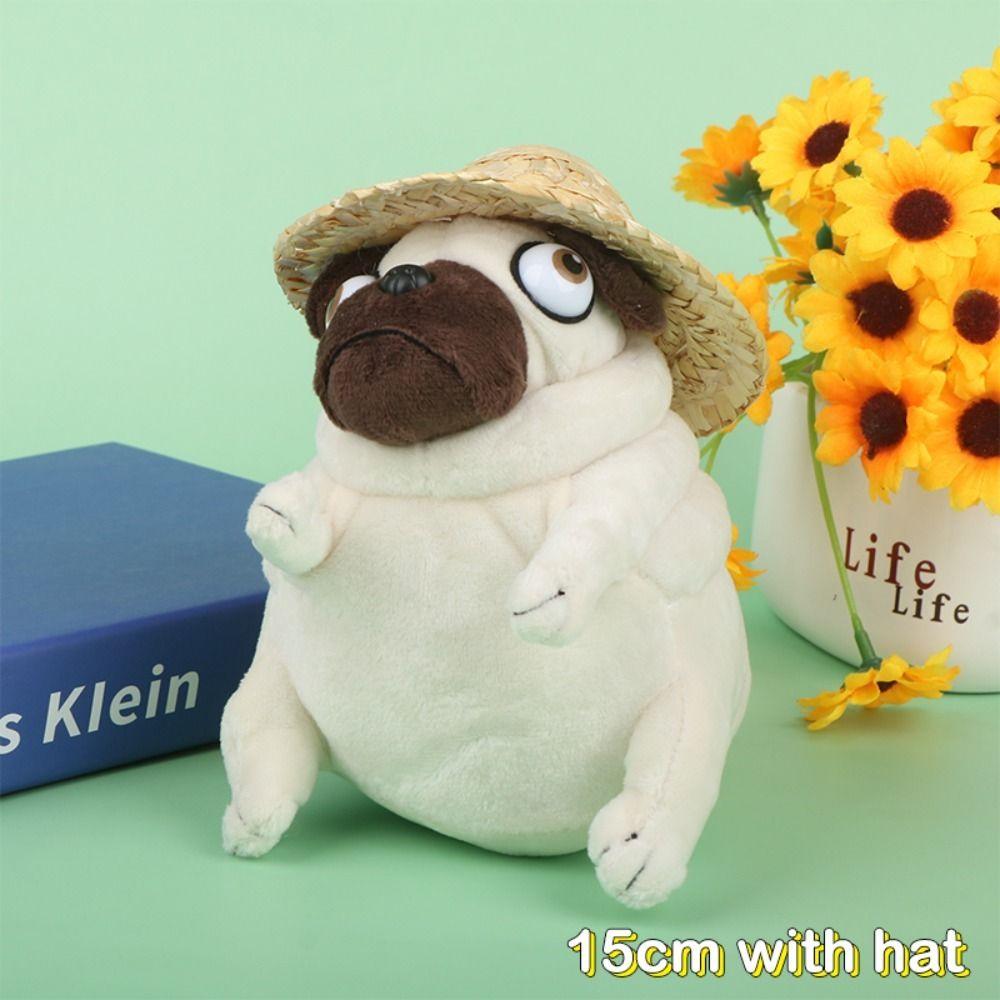 Decoration Sitting Pug Dogs Pug Dog Plush Toy Pug Dog Plush Doll Stuffed Toy Elf Fat Pug Plush Toys