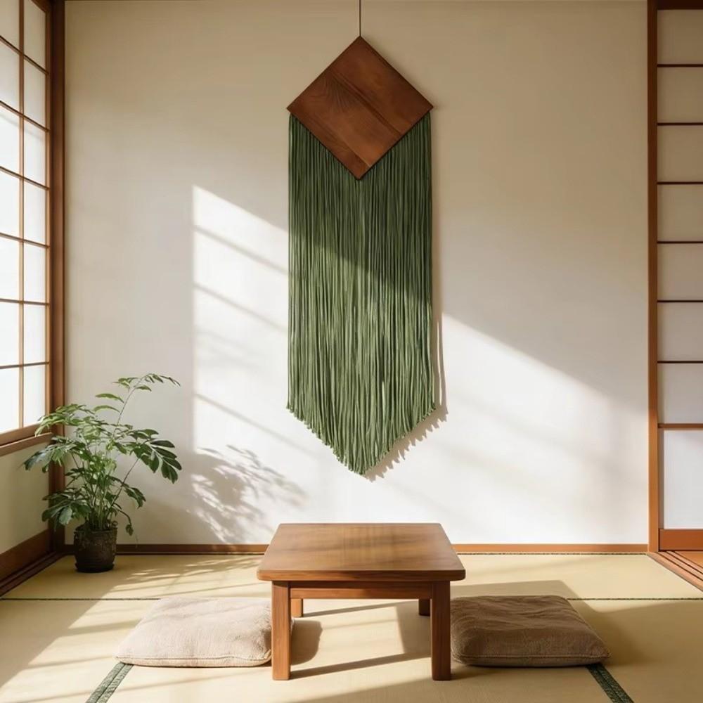 Handmade Woven Tapestry Cotton Rope Wall Background Decor For Hotel Hanging Artwork