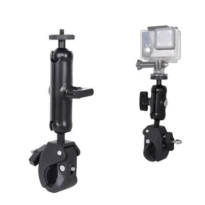 360° Rotating Action Camera Stand Universal Recording Microphone Holder  Motorcycle