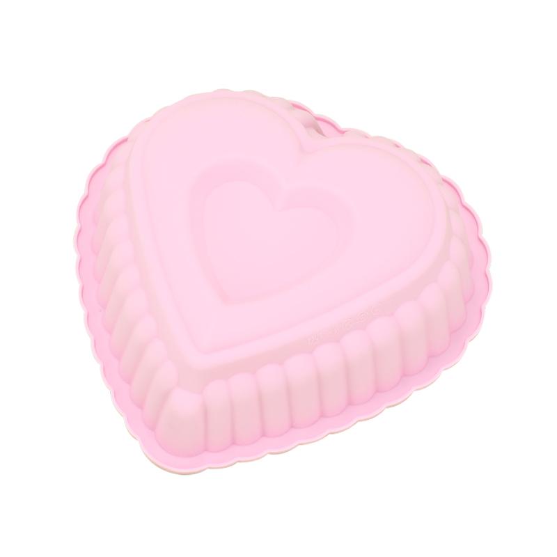 Love Heart Shape Cake Mold Silicone Freezing and Baking Pastry Molds Mousse Bread Mould Bakeware DIY Non-Stick Cake Pan