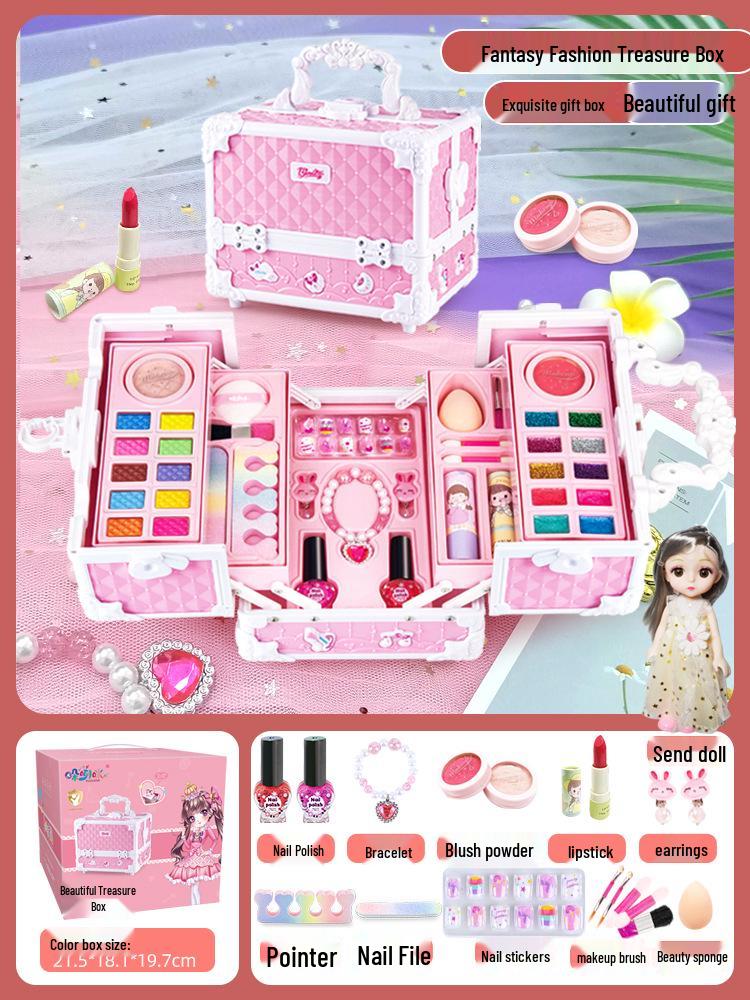 

Набор для макияжа «Маленькая принцесса» для девочек – Подарочная коробка на день рождения