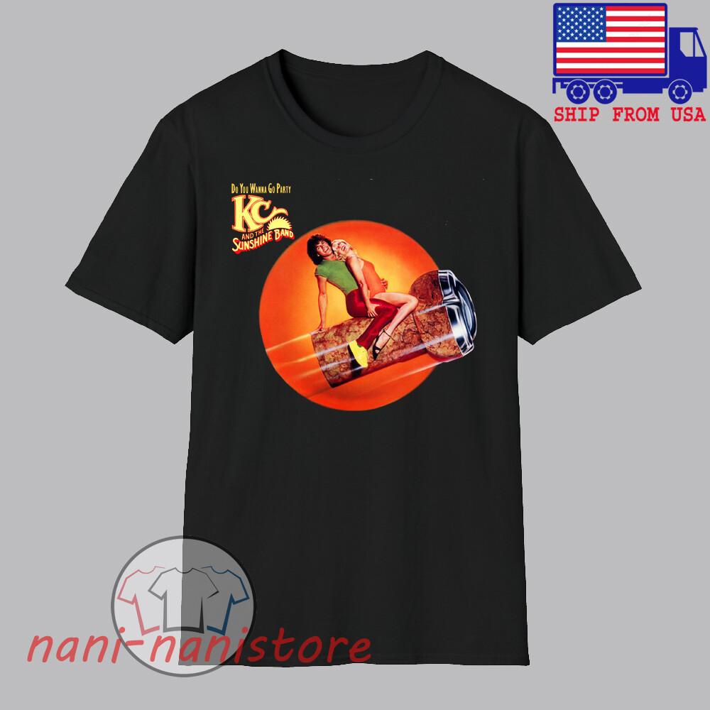 

Kc and Sunshine Do You Wanna Go Party Men#039;s Black Size S5XL Unisex T-Shirt S