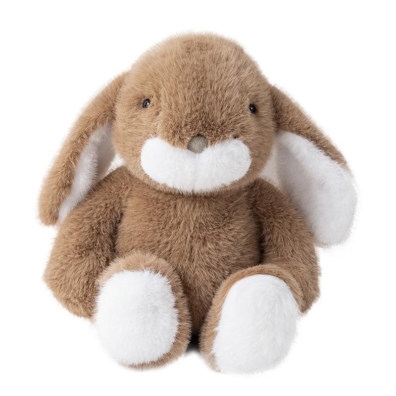 Long-eared Bunny Doll Plush Toy Little White Rabbit Doll Children Accompany Soothing Pillow Rag Doll