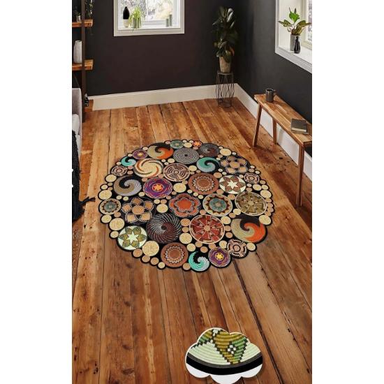 Dekoratif Yıkanabilir Kaydırmaz Halı Dijital Baskı