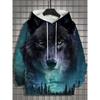 Men's Animal Print Versatile Comfort Hoodie Fashion Hoodies Sweatshirts Men’s