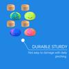 Smiling Steamed Bun Stress Ball Anti-Anxiety Cartoon Dumpling Squeeze Toy Soft Simulated Dough Ball Fidget Sensory Toy