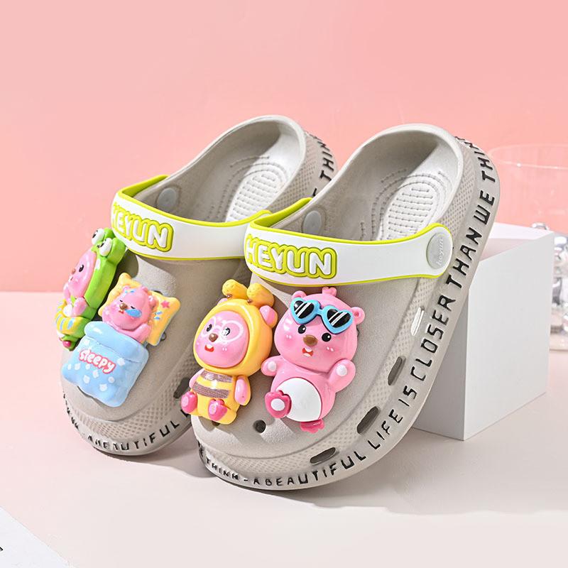 Lightweight And Breathable Children's Hole Shoes For Summer With Non-slip Soft Eva Sole In Multiple Colors