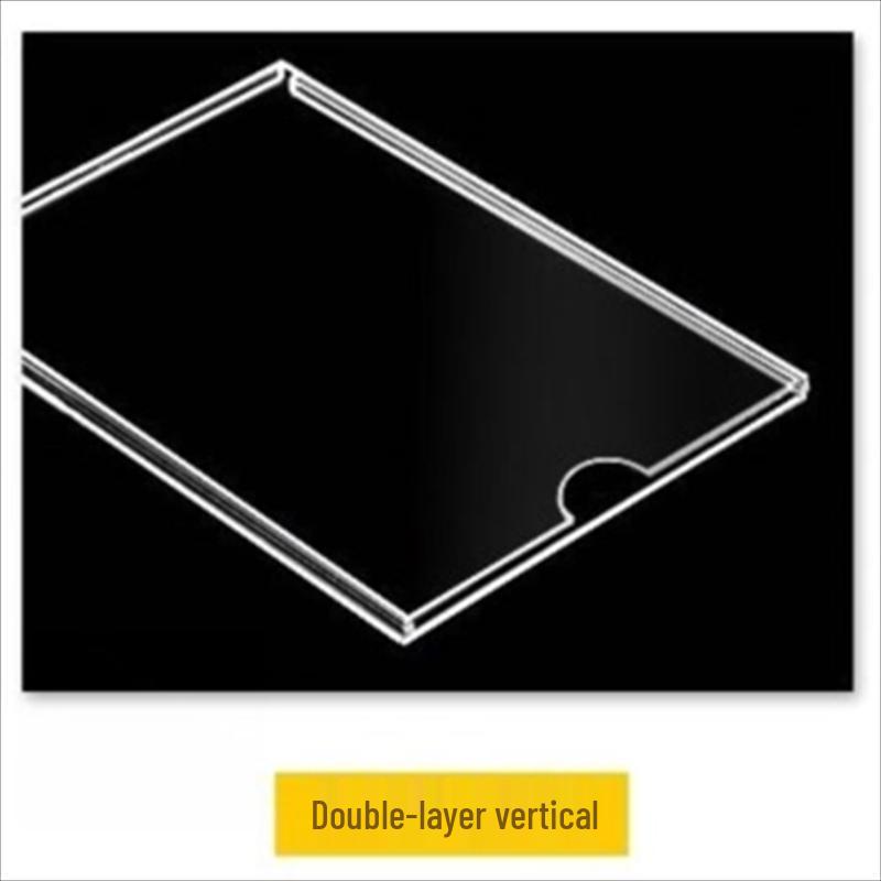 A4 Double-Layer Vertical Acrylic File Organizer (10-Pack)