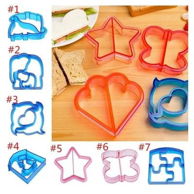 1Pc Kids Sandwich Cutter Bread Mold Random Color Sandwich Cutter Cute Shape Perfect for Bento Lunch Boxes Accessories