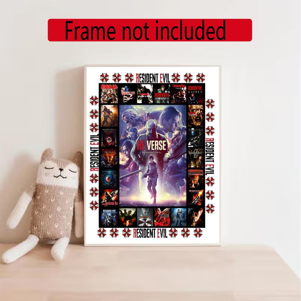 Resident Evil Alice 5D Round Diamond Painting Kit Diamond Embroidery Painting Rhinestones Mosaic Frameless Handwork Decoration Arts