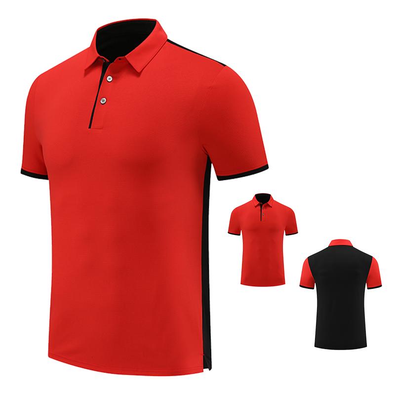 

Мужская модная однотонная рубашка поло с коротким рукавом, летняя дышащая удобная футболка с коротким рукавом XXXXL красный