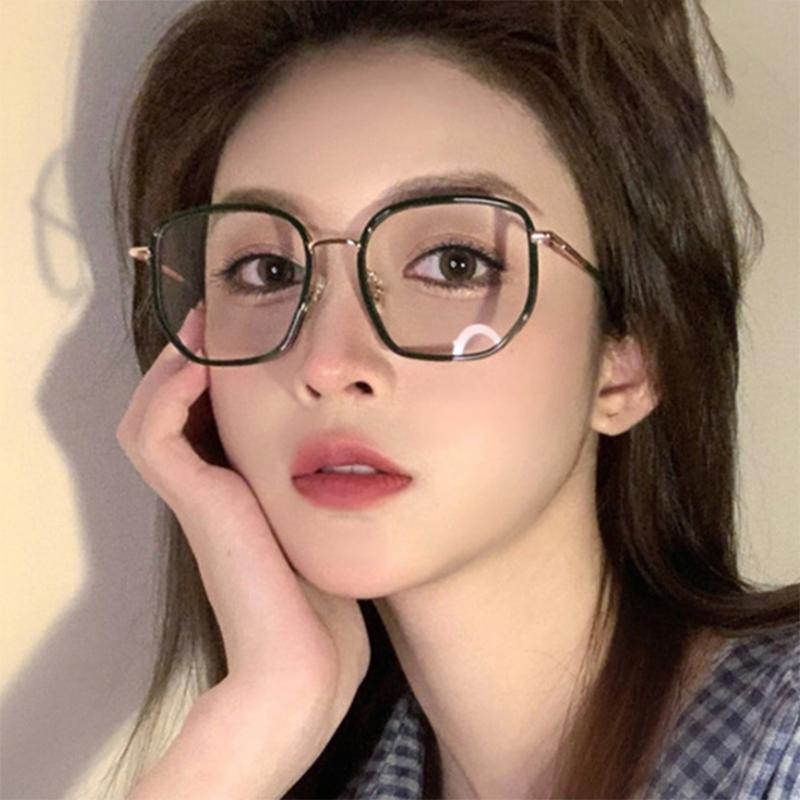 Irregular Big Frame High Performance Clear Eyeglasses Oversize Fashion Myopia Nerd Spectacles -0.5 -1.0 -2.0 -3.0 -4.0 to -6.0
