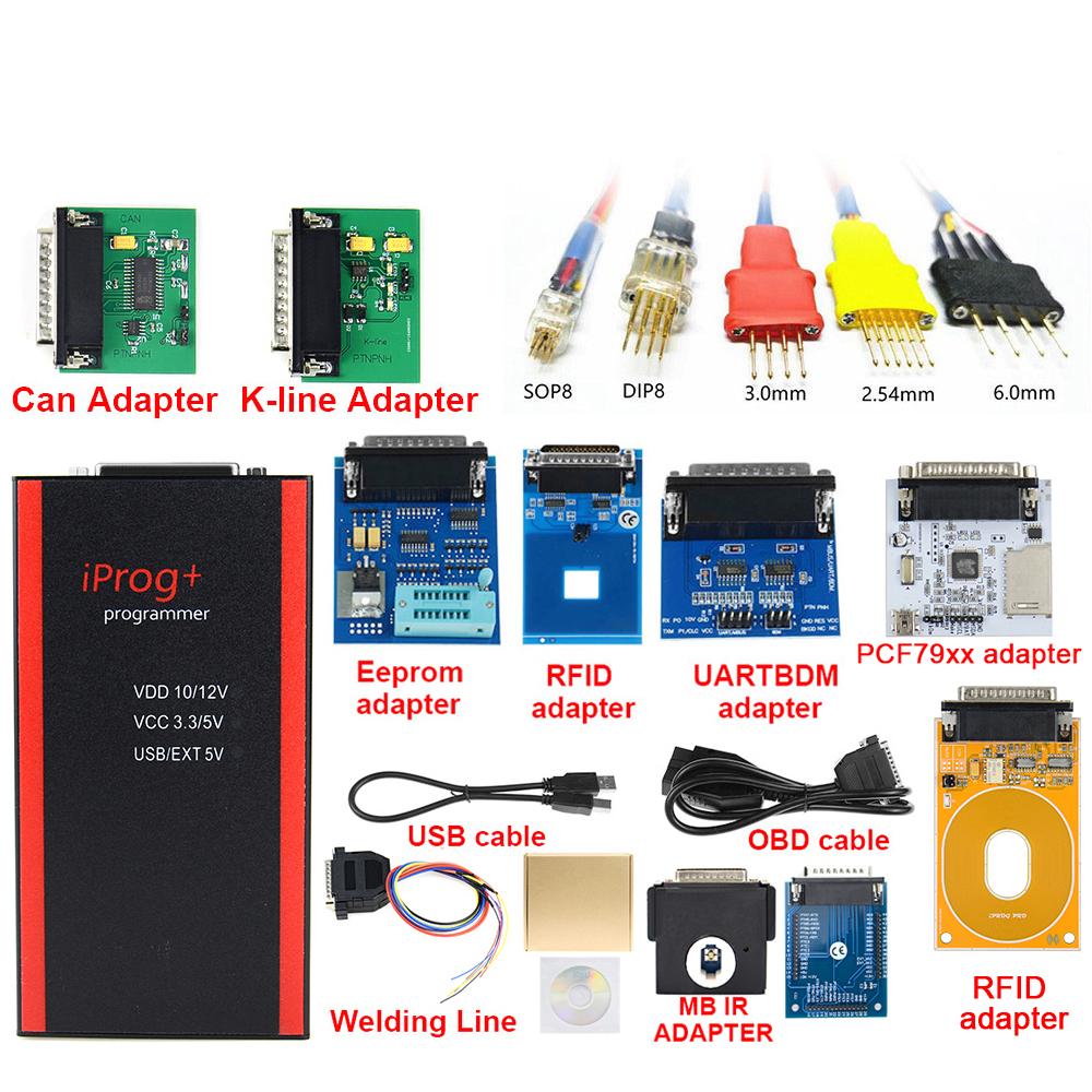 2025 IPROG Pro V87 Set complet ECU programator cheie Iprog+ Eeprom IMMO Resetare radio auto Kilometru bord
