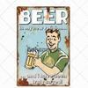 Beer Vintage Metal Tin Signs Bar Poster Pub Club Cafe Wall Decoration Retro Plaque Home Decor 20*30cm