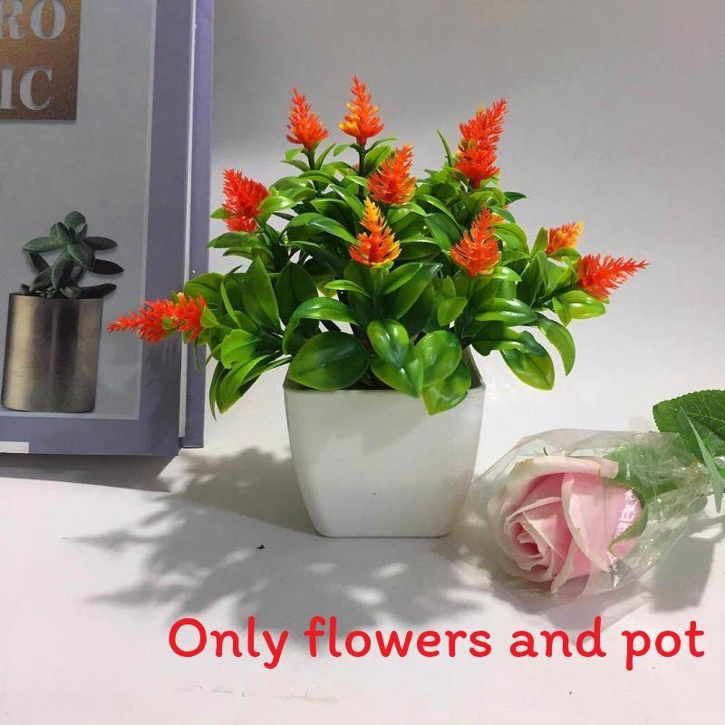 Flowers Eighteen Simulated Daisy Pine Cone Artificial Green Plant Potted Plant