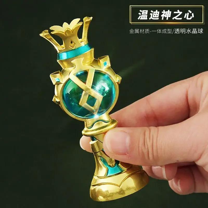 Genshin Impact Peripheral Car Decorations Small Ornaments Zhongli Rock God Luminous God Heart Fengshen Metal Gift