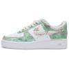 Air Force 1 Resistenti all'abrasione Antiscivolo Scarpe da Skateboard Basse Donna Bianco Verde DD8959-100(Team24-)