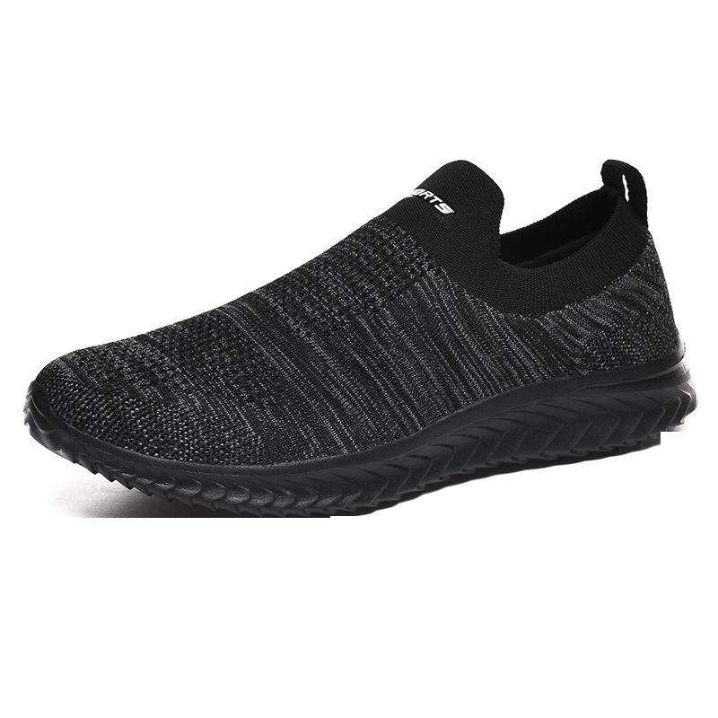 Unisex Breathable Slip-On Flyknit Running Shoes - Low-Top Sock Sneakers for Spring/Summer