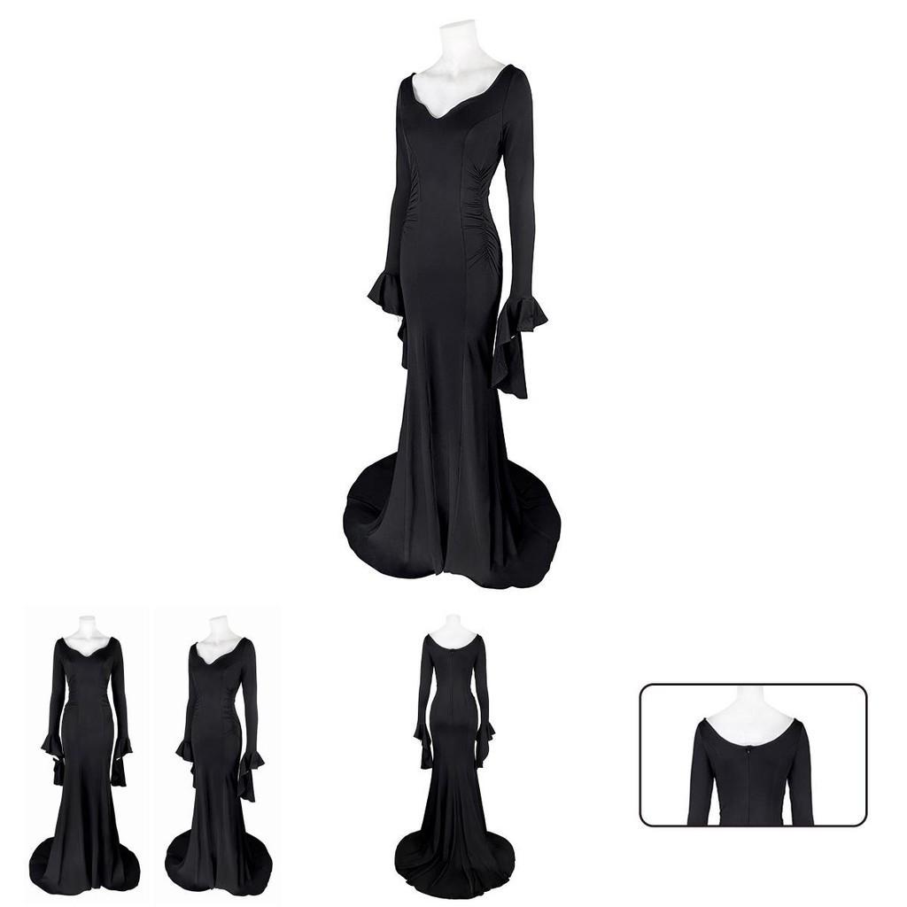 Morticia Addams Dress Sexy Gothic Cosplay Outfit From The Addams Family