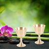 2Pcs Copper Offering Cups Cups Decorative Sacrifice Goblets Holy Water Holders for Temple Home Decor