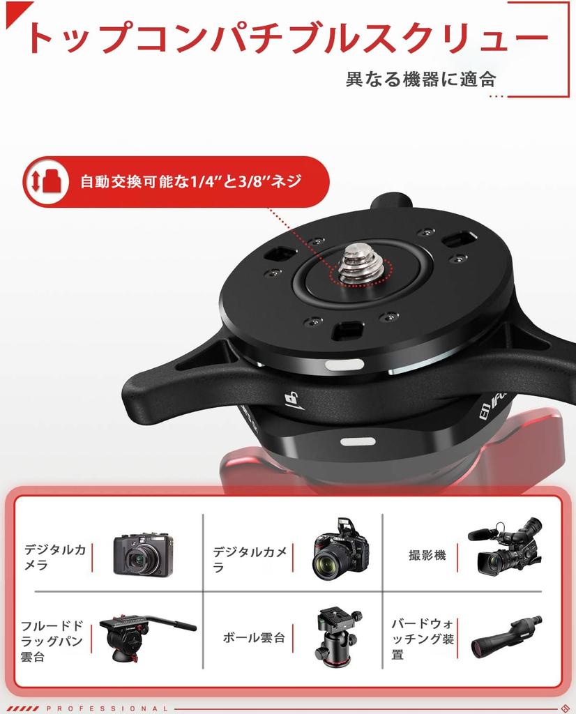 IFOOTAGE Seastar Q1S Quick Release To Quick Release Tripod Mount Plate with Convertible Max Load 9kg System, Plate, 1/4" 3/8" Screws,