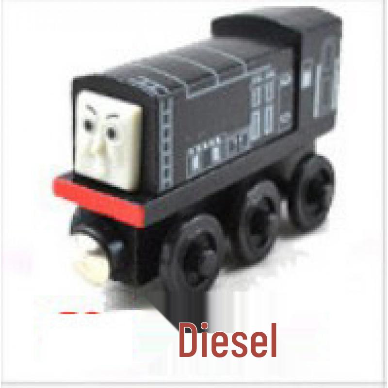Magnetic Thomas the Tank Engine Wooden Train Set with Cake Party Decorations