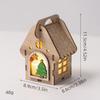 Christmas Luminous Wooden Cabin Ornament - Small House Tree Decoration