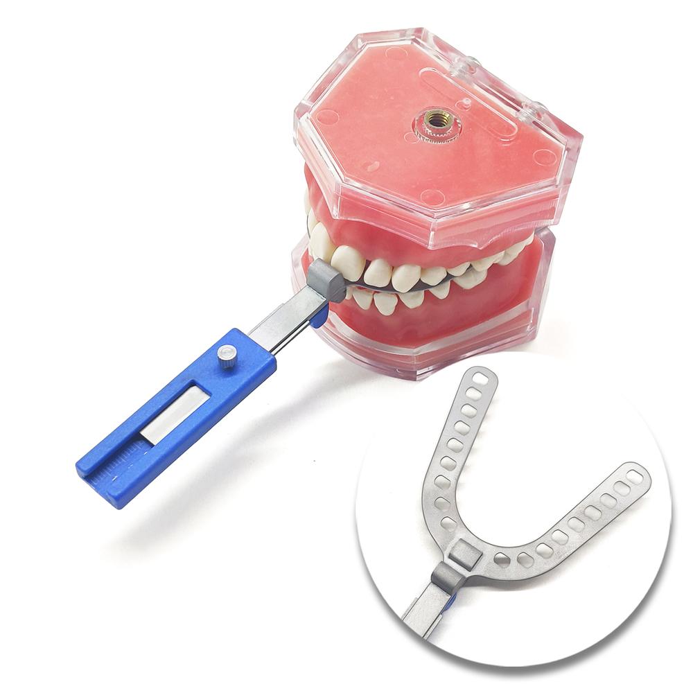 Dental Oral Centric Tray Set Impression Trays ProGauge for Bite Recording 2mm/3mm/5mmDenture Repair Occlusal Record Articulator