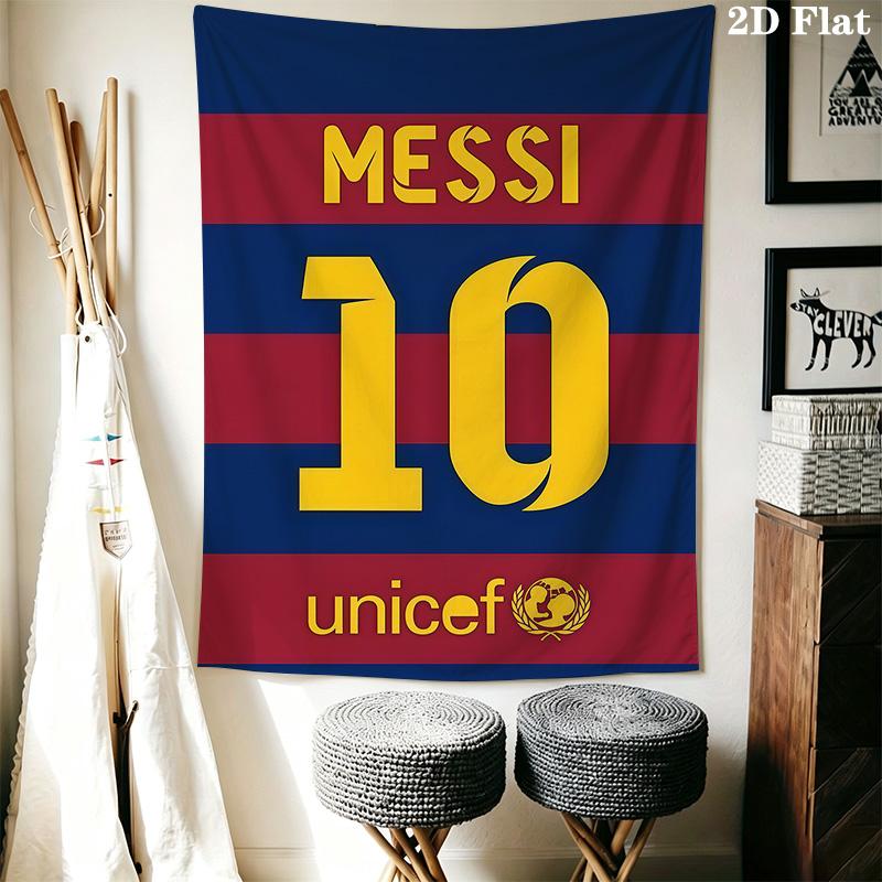 Messi'S Unicef Collaboration Threepiece Set 1 Duvet Cover 2 Pillowcase Without Core Christmas Birthday Gift Duvet Cover And Pillowcase
