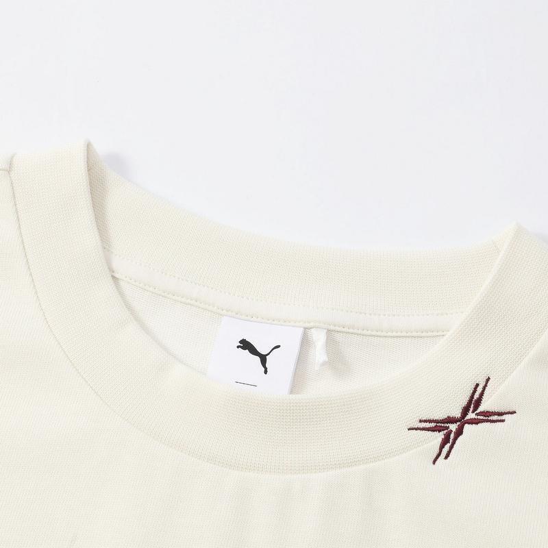 Puma Future Logo Cartoon Anime Print Outdoor Casual Crew Neck Short Sleeve T-Shirt Unisex T-Shirt White 631152-65