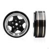 4 Pieces 1.3 Inch Wheel Hubs, Width 1.5 Cm, Metal Outer Diameter 3.7 Cm for -18 1: 18 RC Car, And to
