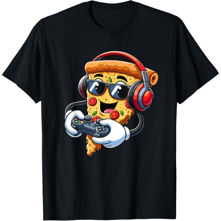 

Gamer Pizza Video Gaming Boy Enthusiast Gamer Teen T-Shirt XXXXXL чорний