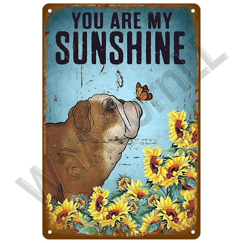 Retro Tin Sign For Cafe Garden Decorations Vintage Metal Sign Home Wall Art Mural Plaque Plate Room Decor Farm Painting Gift
