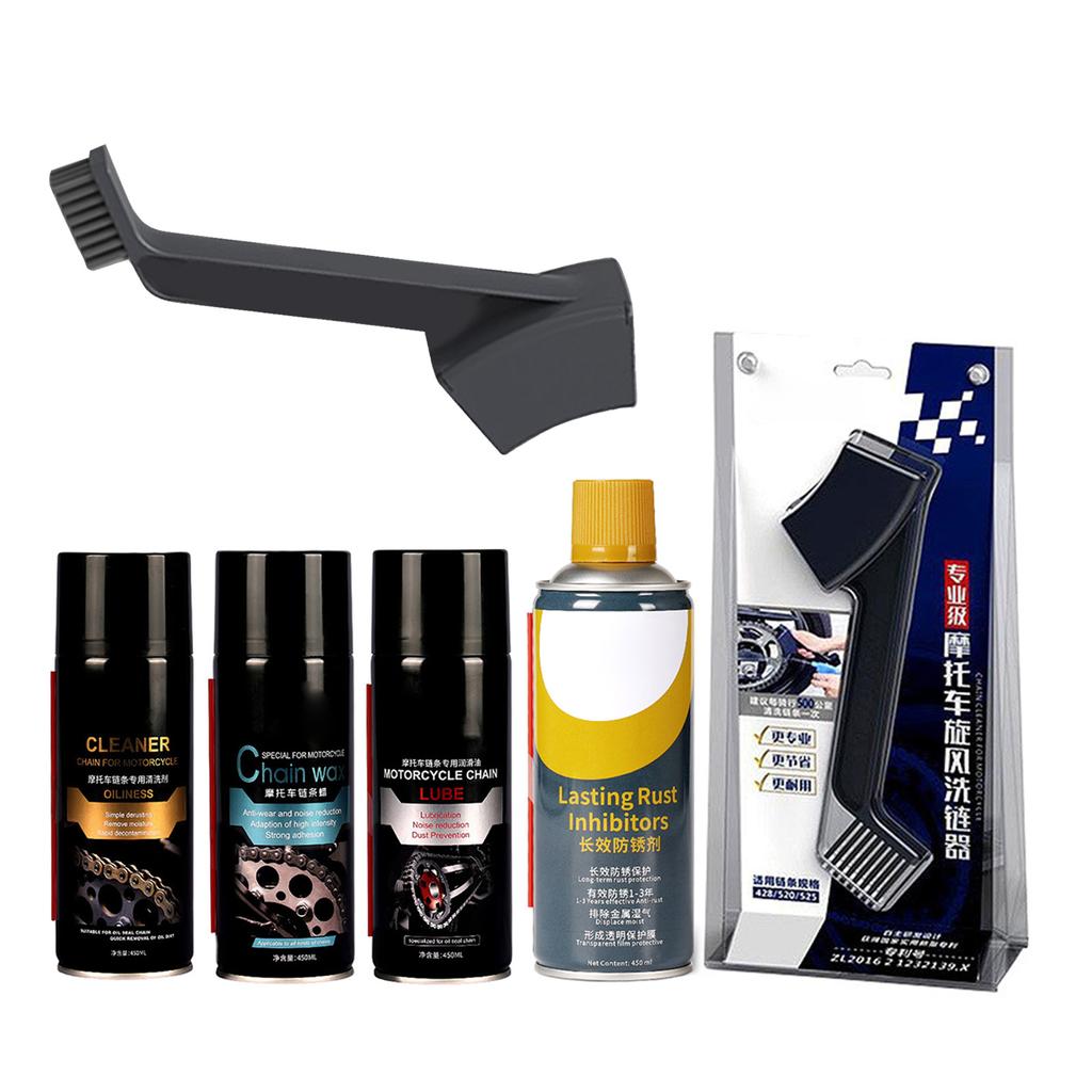 Convenient Chain Cleaner for Motorbikes Easy To Use Solution Motorcycle Shine Spray Suitable for Cleaning & Maintenance
