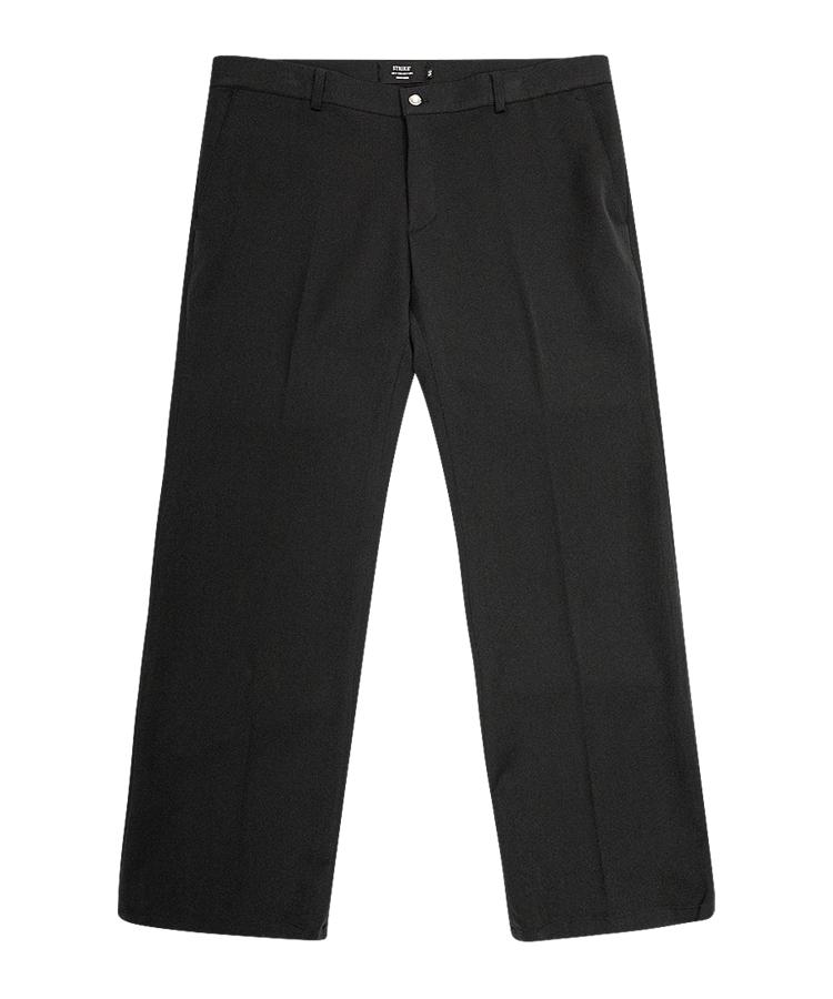 Seuteulaikeu Elegant Bootcut Trousers (Black)