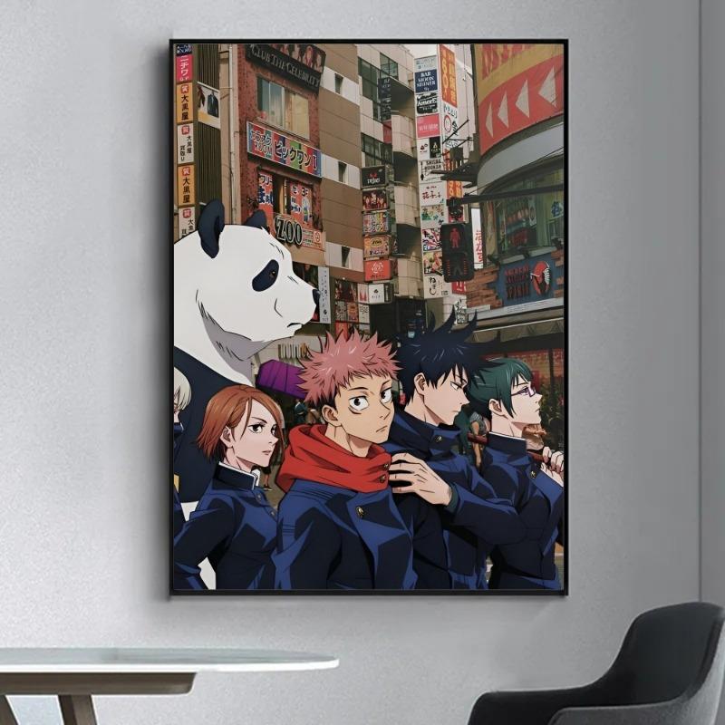 

Jujutsu Kaisen Anime Poster Fancy Poster Wall Sticker for Living Room Bar Vintage Decorative Painting Middle 21cm×30cm NoFrame