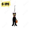 Halloween Hanging Pendant Decor Pumpkin Black Cat Ghost Skull Ornament for Party Day of the Dead Halloween Decoration for Home