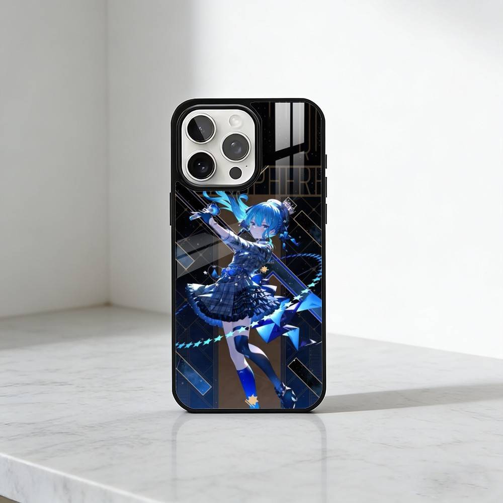 

Virtual Live Hoshimachi Suisei Holo Phone Case For iPhone17,16,15,14,13 Plus,Pro Max Magnetic For Magsafe Wireless Charging iPhone13PROMAX