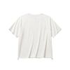 Anta Loose Short Sleeve Knitted T-Shirt Women tops Ivory-White 962628107-1