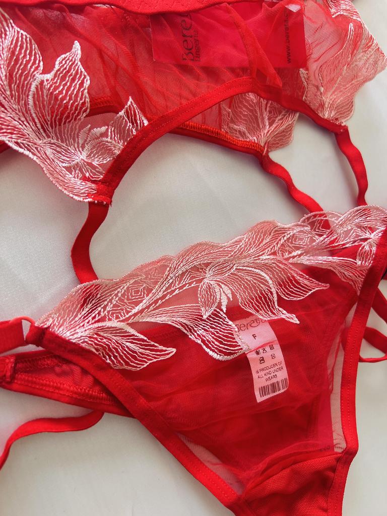 Lingerie Sensual Lace Underwear, Garter Set, Ultra Thin Summer Breathable Underwear, G-String Set