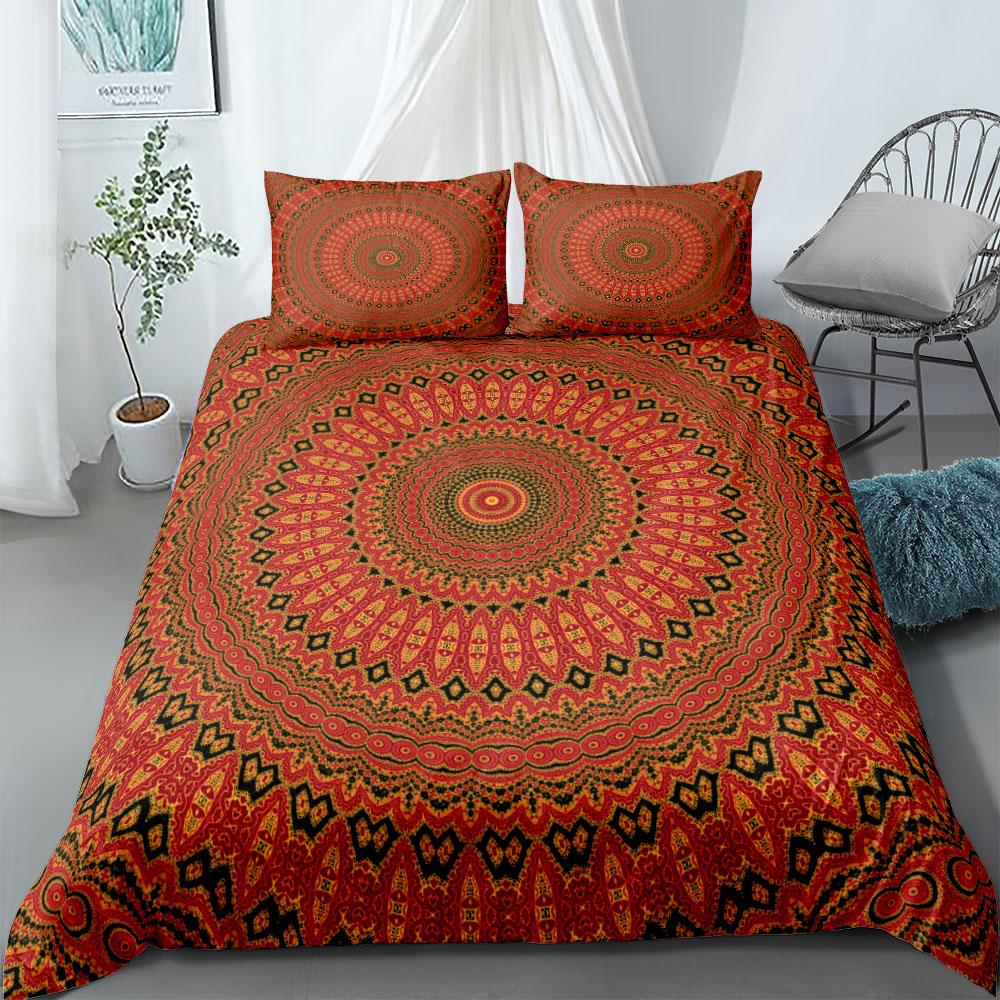 Mandala Ethinic Duvet Cover UK Single Double King US Twin Full Queen Size Bed Linen Set