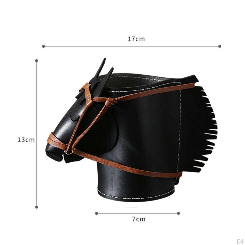 Horse Head Desktop Organizer Makeup Brush Holder Creative Storage Pen Remote Control
