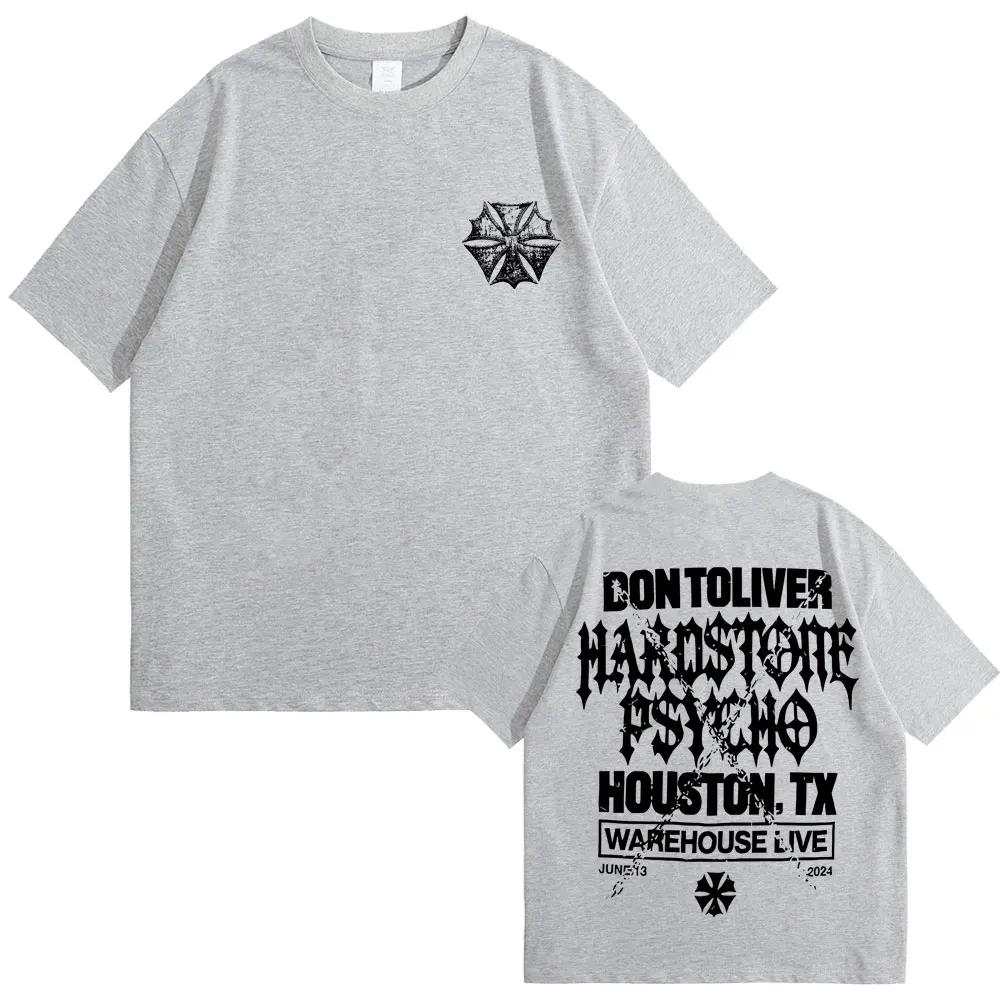 Rapper Don Toliver Hardstone Psycho Album Graphic T Shirt Men Hip Hop Oversized Gothic Tshirt Mens Vintage Punk Rock Tshirt