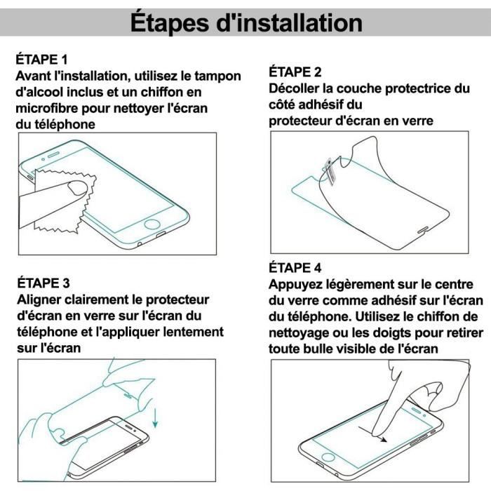 VCOMP® Pour Samsung Galaxy A23 5G 6.6": Pack de 3 Films Protection d'écran en verre d'aluminium super résistant 9H